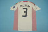 AC Milan 2002-03 away white soccer jerseys