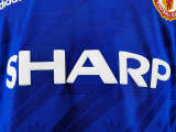 Manchester United 1986-88 away blue player version soccer jerseys
