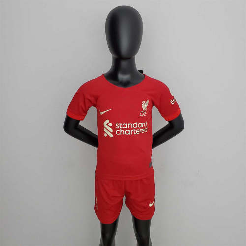 Liverpool 2022-23 home kids kit soccer jerseys