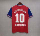 1993-94 Bayern Munich home red blue soccer jerseys