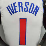 75th Anniversary Iverson #1 Pistons White