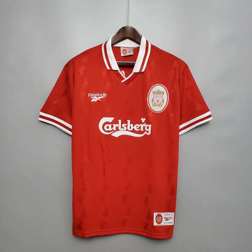 Liverpool 1996-97 home soccer jerseys