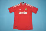 Real Madrid 2011-12 red away soccer jerseys