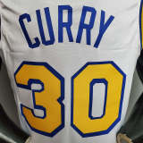 Curry #30 Golden State Warriors Retro white