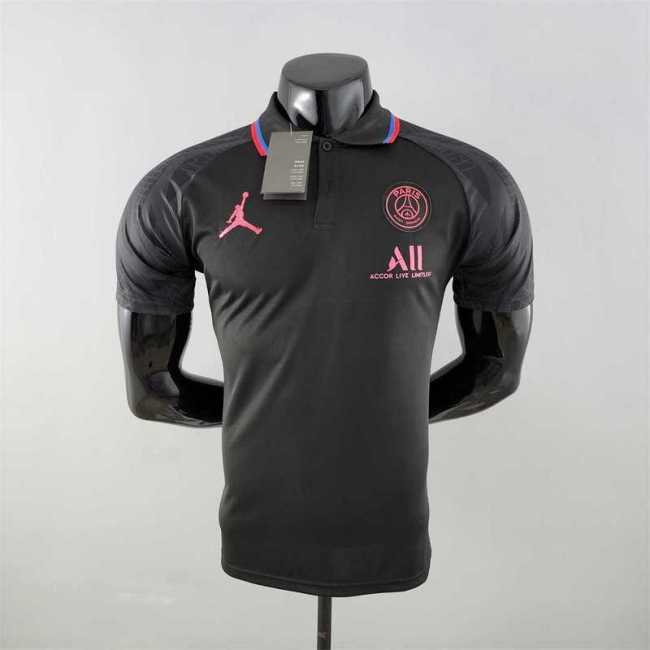 Paris saint germain 2022-23 POLO black Player version soccer jerseys