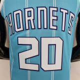 75th Anniversary Hayward #20 Charlotte Hornets Blue NBA Jersey