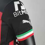 AC Milan 2022-23 home kids kit soccer jerseys