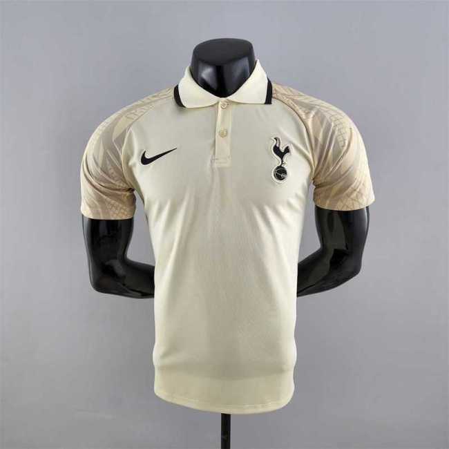 Tottenham 2022-23 beige POLO Player version soccer jerseys