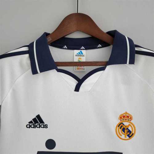 Real Madrid 2000-01 home soccer jerseys