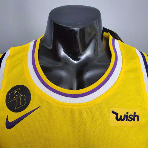 DAVIS #3 Lakers Commemorative Edition Round neck yellow