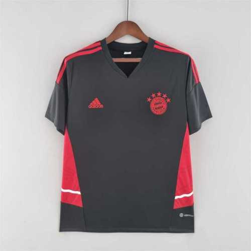 2022-23 Bayern training suit blackred edge soccer jerseys