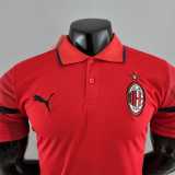 AC Milan 2022-23 red POLO Player version soccer jerseys