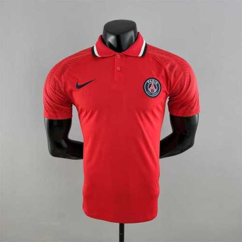 Paris saint germain 2022-23 red POLO Player version soccer jerseys