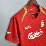 Liverpool 2005-06 home soccer jerseys