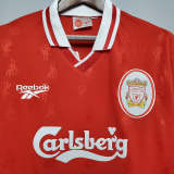 Liverpool 1996-97 home soccer jerseys