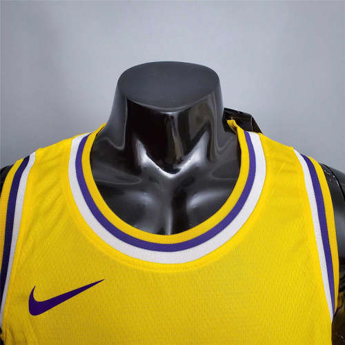 Bryant #24 Lakers Round neck yellow
