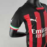 AC Milan 2022-23 home kids kit soccer jerseys