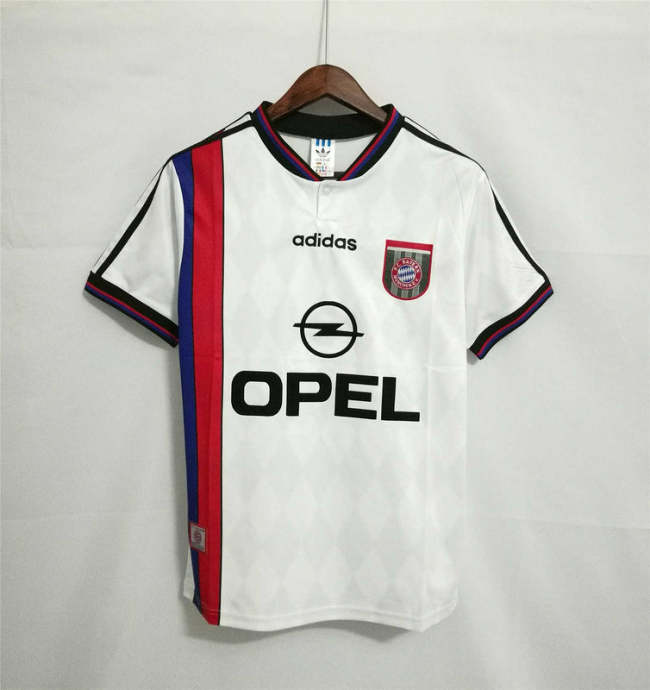 1995-96 Bayern Munich white away soccer jerseys