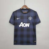 Manchester United 2013-14 third away black soccer jerseys
