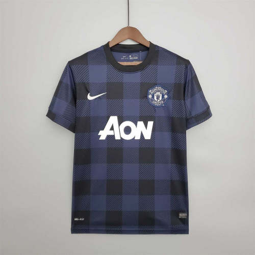 Manchester United 2013-14 third away black soccer jerseys