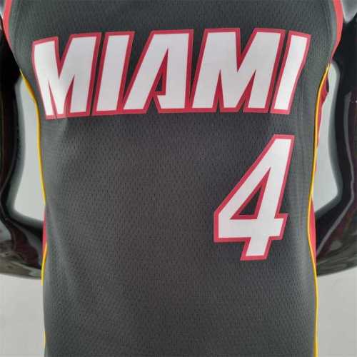 75th Anniversary Miami Heat OLADIPO#4 black NBA Jersey