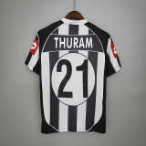 Juventus 2002-03 home blackwhite soccer jerseys
