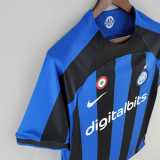 Inter Milan 2022-23 home soccer jerseys