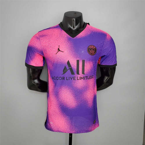 Paris saint germain 2020-21 Jordan fourth away purple player version soccer jerseys