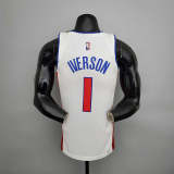 75th Anniversary Iverson #1 Pistons White