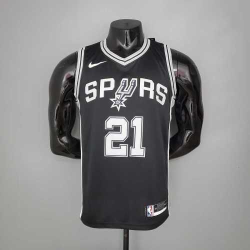 DUNCAN#21 Spurs Black