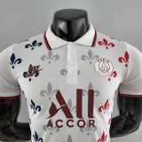 Paris saint germain 2022-23 PSG Co-branded version white POLO Player version soccer jerseys