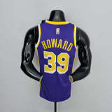 75th Anniversary Howard #39 Los Angeles Lakers Jordan Purple NBA Jersey