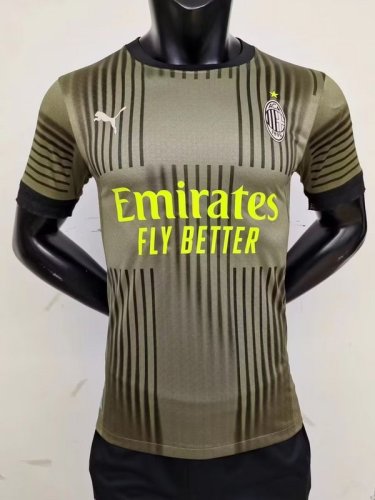 AC Milan 2022-23 third away player version soccer jerseys