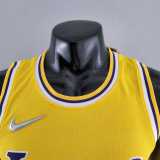 75th Anniversary IRVING #2 Los Angeles Lakers Yellow NBA Jersey