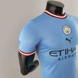 Manchester City 2022-23 home player version soccer jerseys
