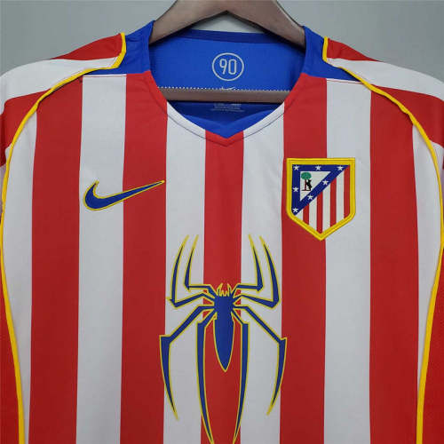 Atletico Madrid 2004-05 home soccer jerseys