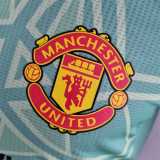 Manchester United 2022-23 green goalkeeper player version soccer jerseys