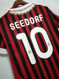 AC Milan 2011-12 home soccer jerseys