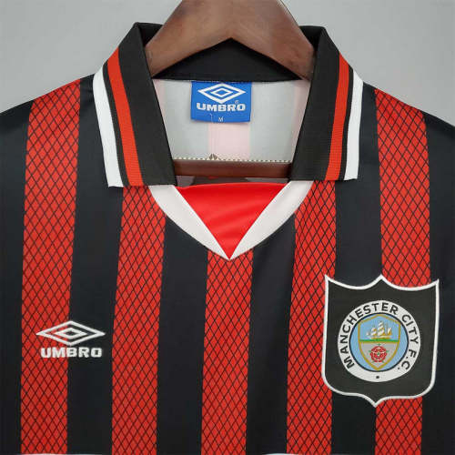 Manchester City 1994-96 away soccer jerseys