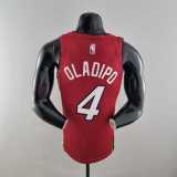 75th Anniversary Miami Heat Jordan OLADIPO#4 Burgundy NBA Jersey