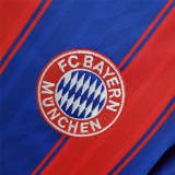1995-97 Bayern Munich home red blue soccer jerseys