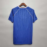 Manchester United 88-89 away blue soccer jerseys