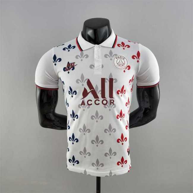 Paris saint germain 2022-23 PSG Co-branded version white POLO Player version soccer jerseys