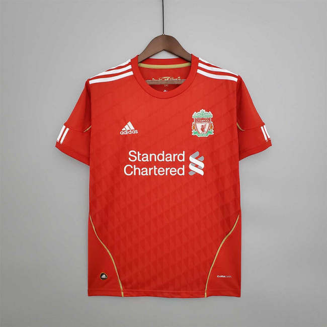 Liverpool 2010-11 home soccer jerseys