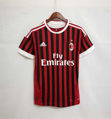 AC Milan 2011-12 home soccer jerseys