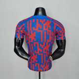 Barcelona 2022-23 Pre-match suit redblue player version