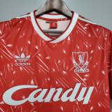 Liverpool 1989-91 home Vsoccer soccer jerseys