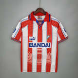 Atletico Madrid 1996-97 home soccer jerseys