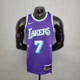 2022 75th Anniversary Anthony #7 Lakers City Edition Purple