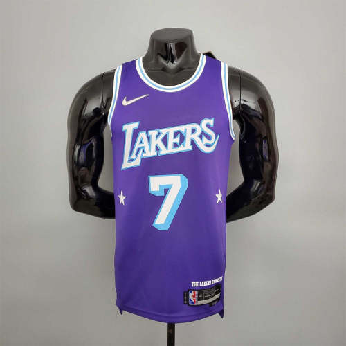 2022 75th Anniversary Anthony #7 Lakers City Edition Purple